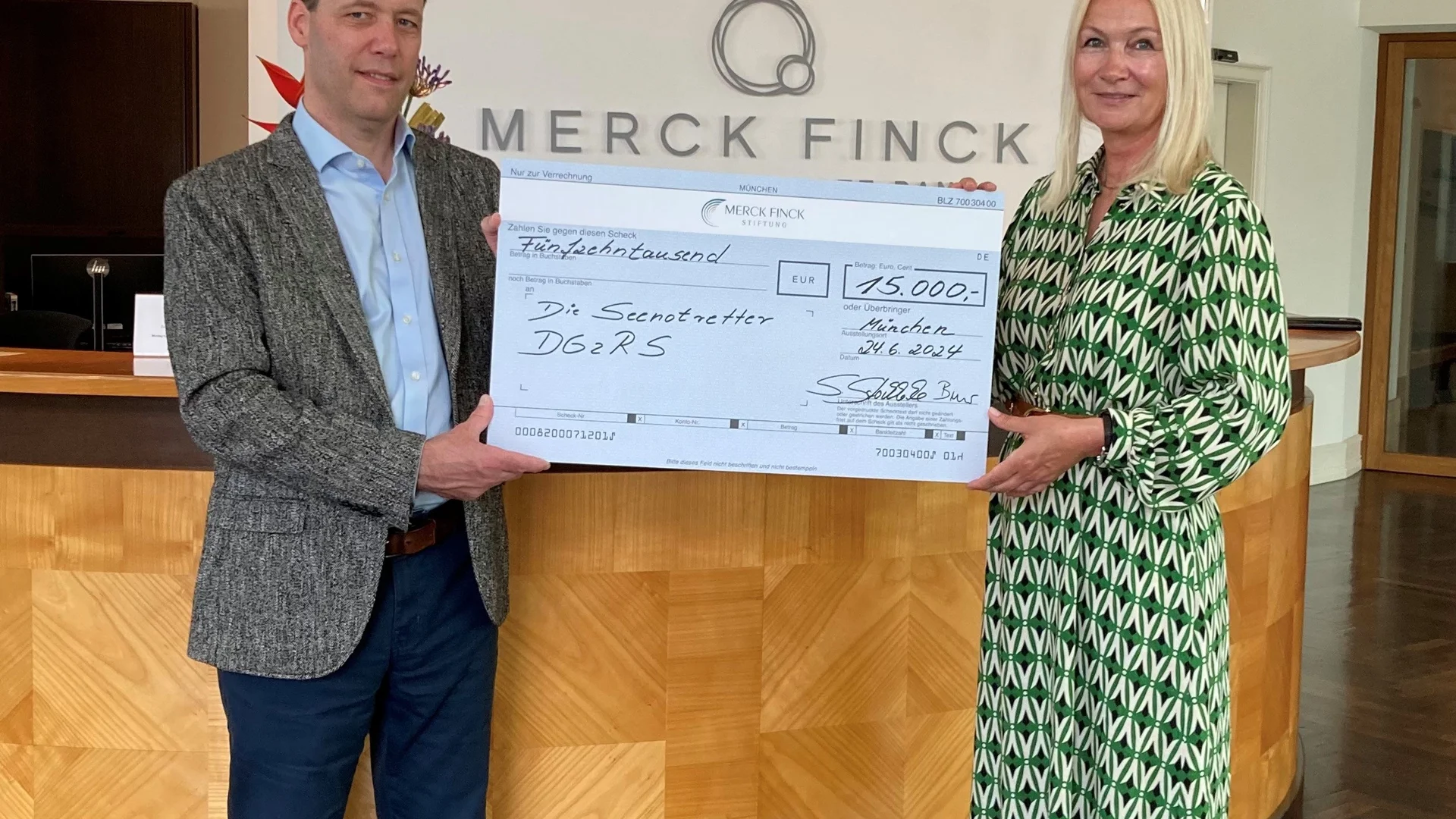 Merck Finck Stiftung unterstützt die Deutsche Gesellschaft zur Rettung Schiffbrüchiger